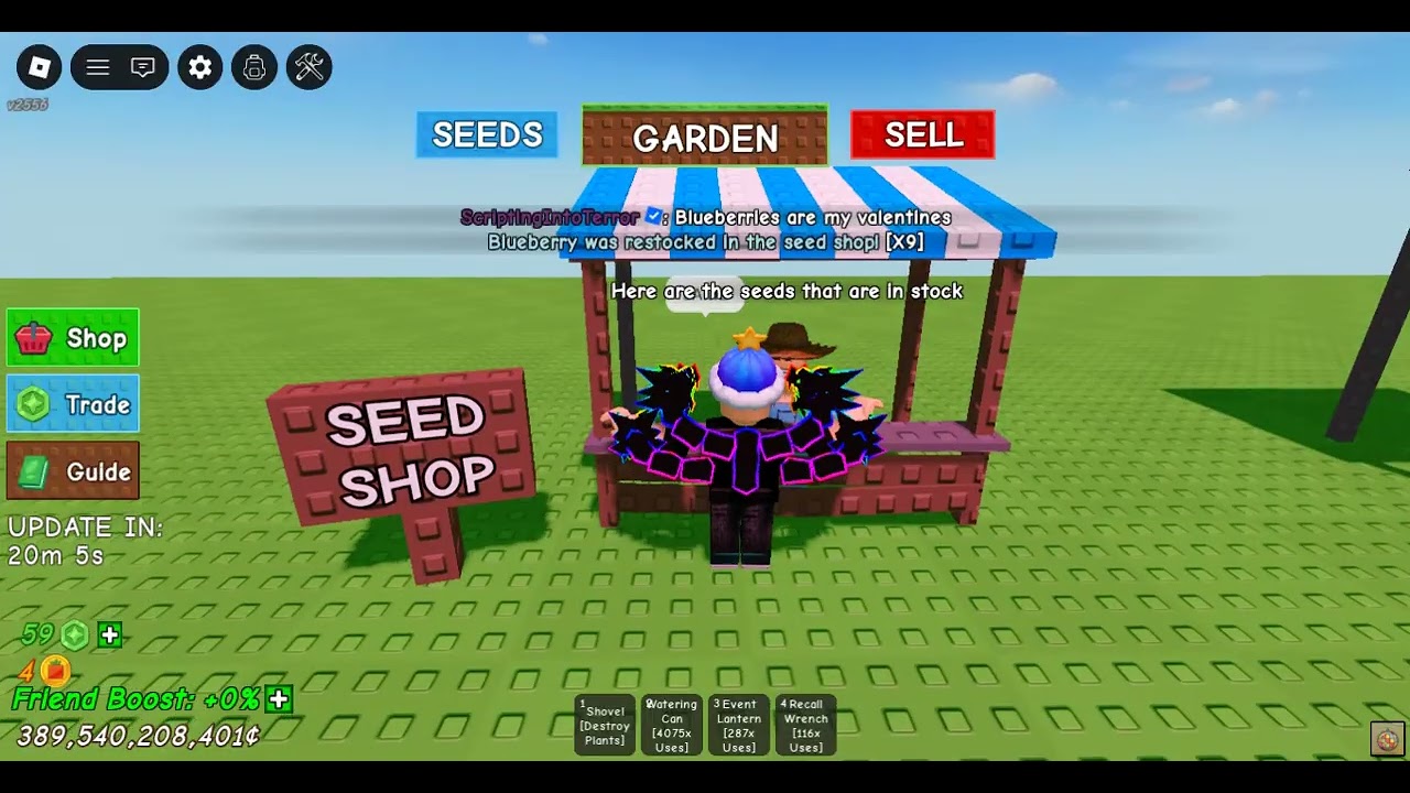 Admin abuse (Grow a garden)