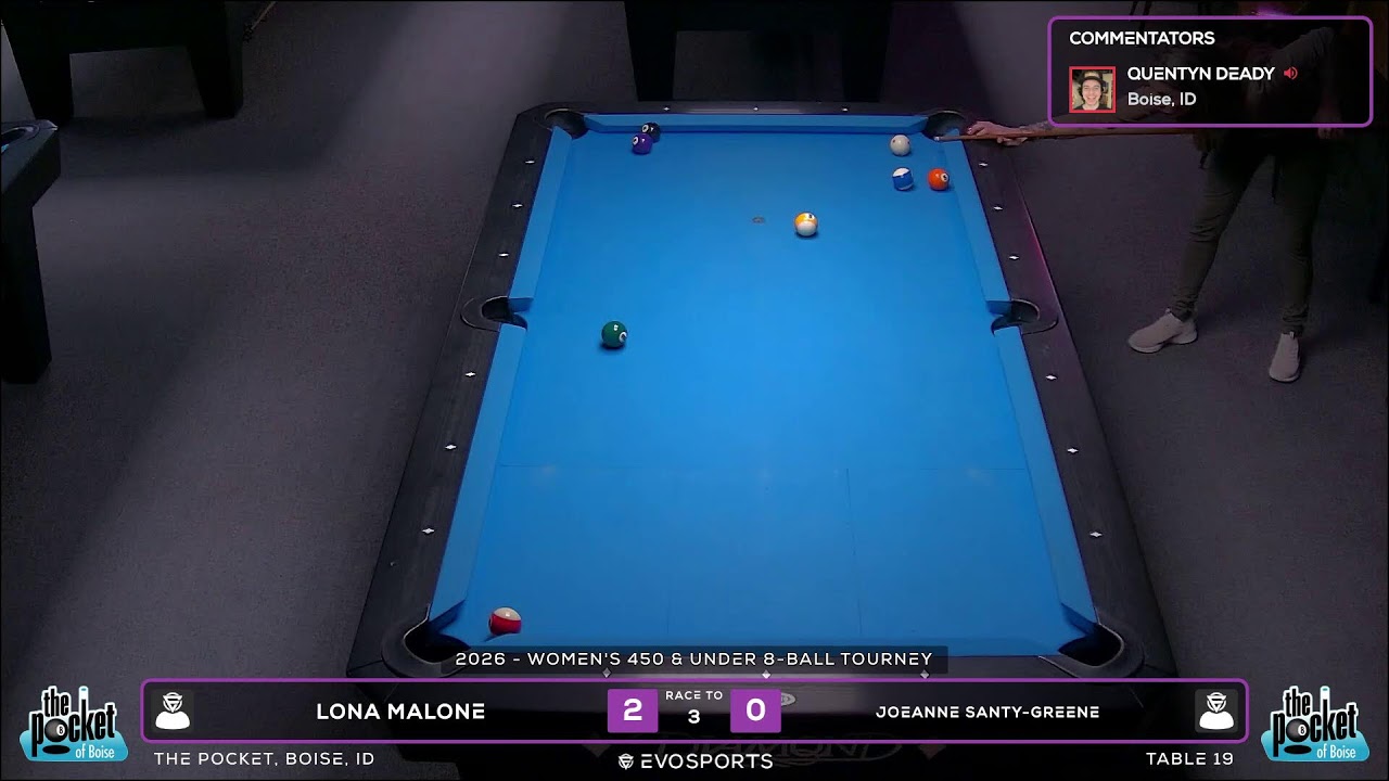 LONA MALONE vs JOEANNE SANTY-GREENE - THE POCKET - TABLE 19 | EvoSports