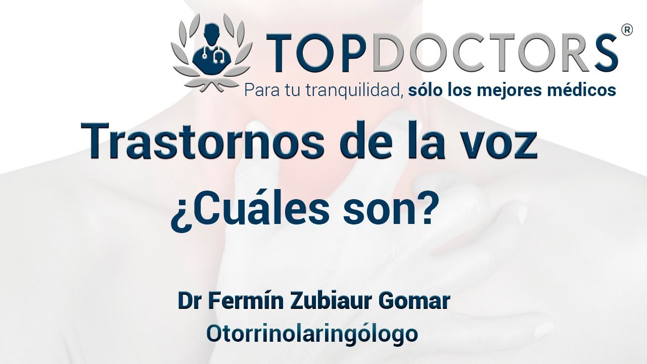 Trastornos de la voz: Alteraciones, disfon&iacute;as y afon&iacute;as