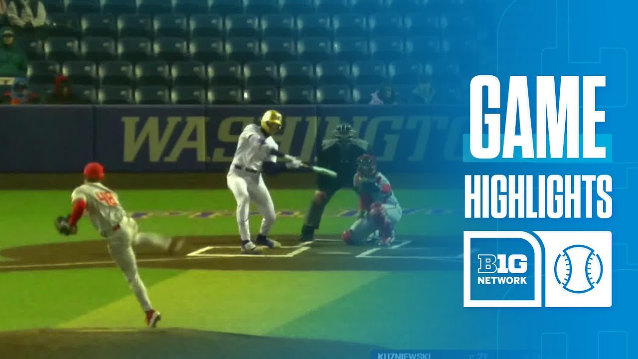 Матч Огайо Стэйт против Вашингтона | Основные моменты | Бейсбол конференции Big Ten | 13.03.2026
