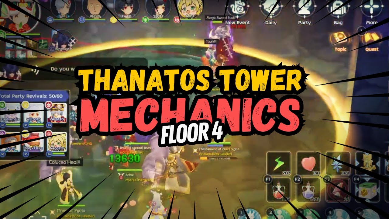 Ragnarok M: Classic Thanatos Tower Floor 4 Mechanics
