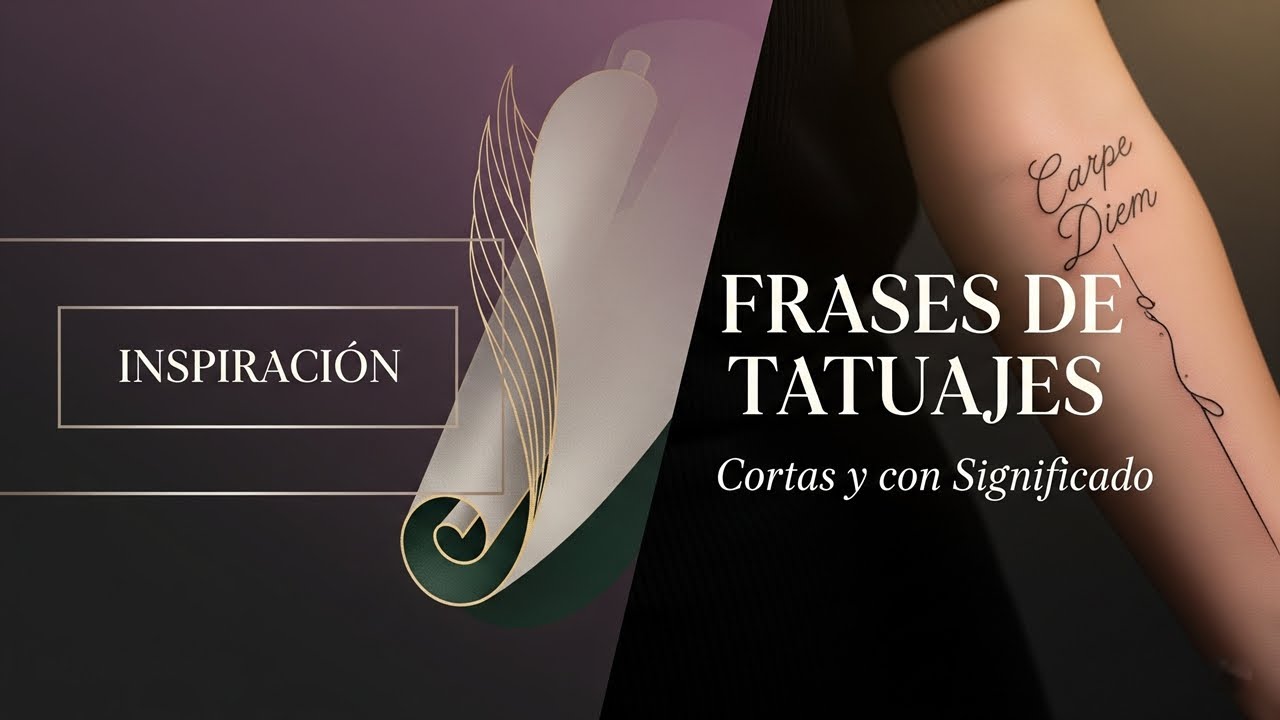 Frases de Tatuajes en Español Cortas y con Significado | Inspiradoras y Originales ✨