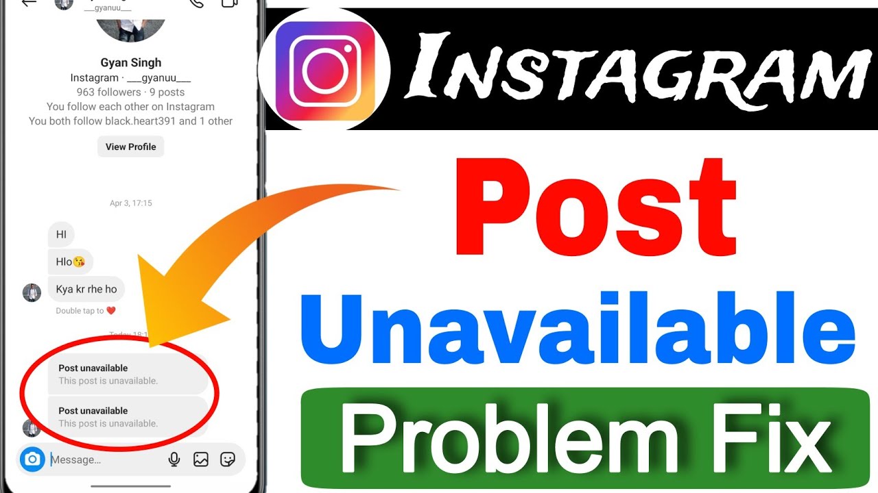 post unavailable cannot find this user Instagram || post unavailable problem solve