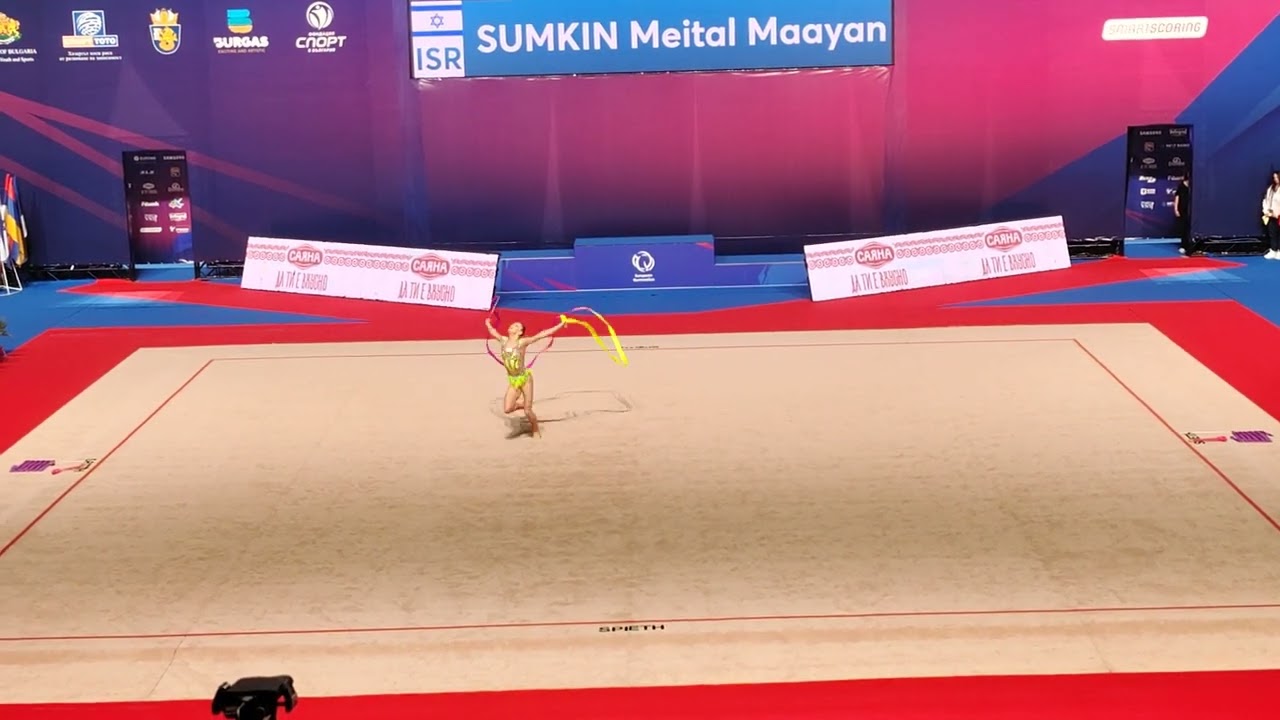 Meital Maayan Sumkin - European cup Burgas 2025🥈Ribbon Q(29.366)