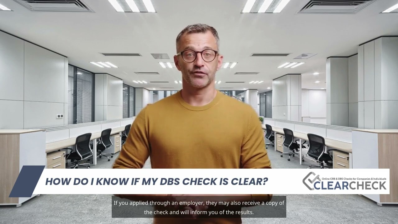 How do I know if my DBS check is clear?