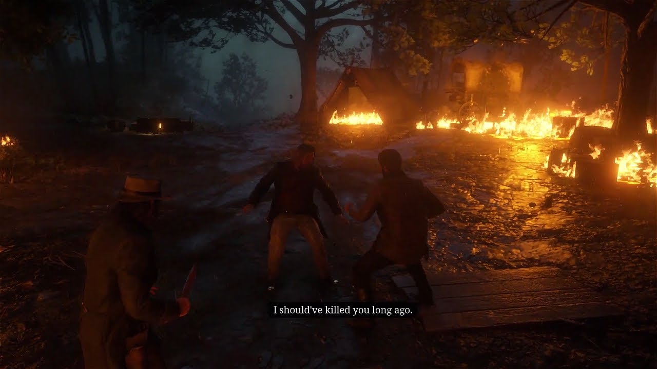 Arthur and John Marston go back for the Blackwater money - Red Dead Redemption 2