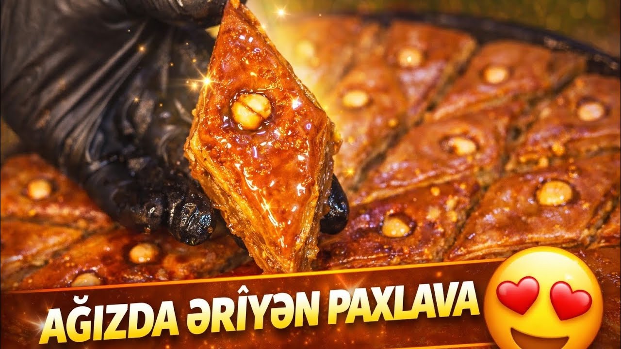 AĜIZDA ERİYEN PAXLAVA😍ev üsulu ile hazirlanma resept⬇️#vlog 