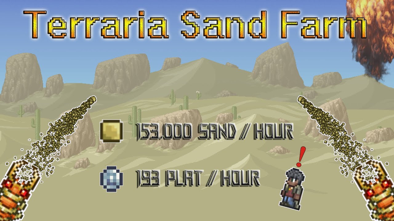 The Fastest AFK Sand Farm In Terraria!