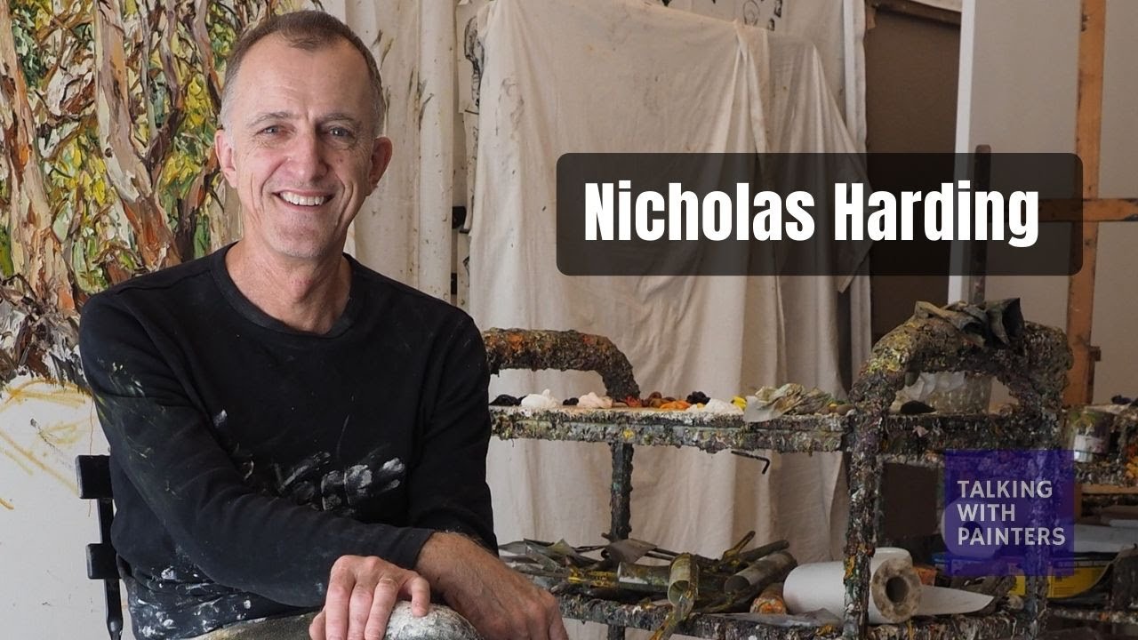 Nicholas Harding talks with Maria Stoljar in his studio
