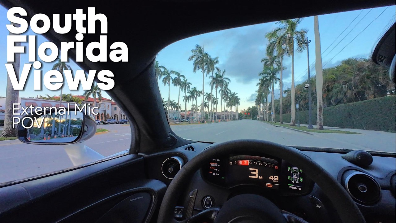 McLaren 570s POV: 7:00pm in Palm Beach Florida