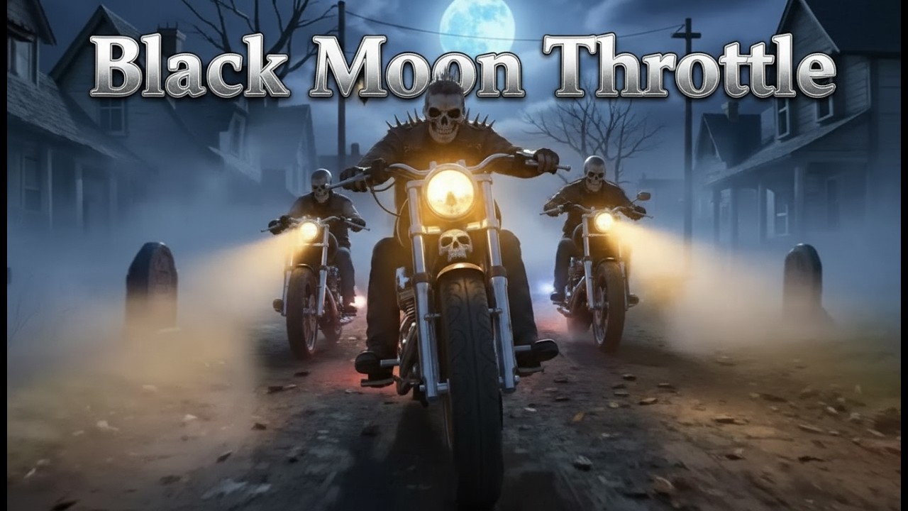 Black Moon Throttle #NightRide #DarkHighway #OutlawRock #SkullNation #RideHard