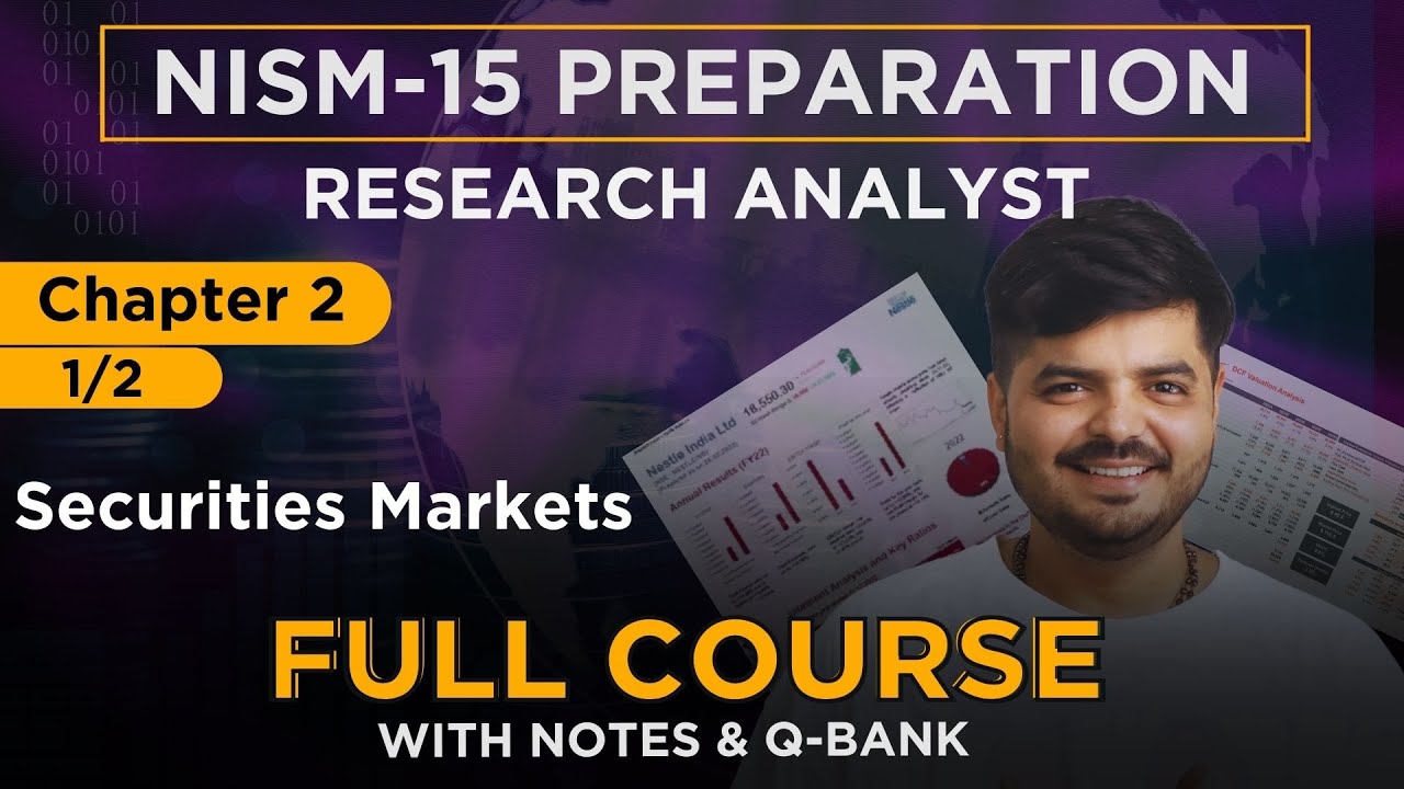 NISM Research Analyst 2024 | FULL COURSE - Chapter 2, Part - A