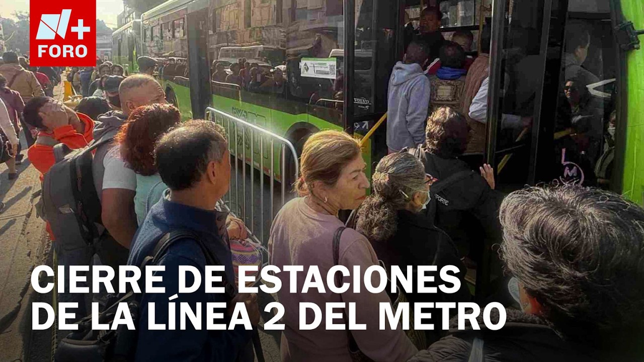 Trabajos en Línea 2 del Metro CDMX provocan cierre de estaciones - Expreso de la Mañana