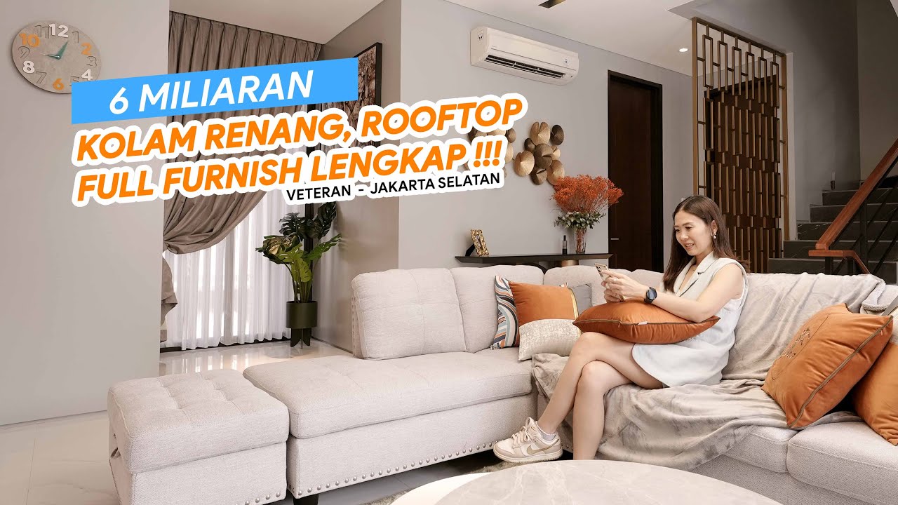 Eps. 449 | Rumah Jaksel Full furnish Brand New siap Huni. ada Kolam renang dan Rooftop nya.