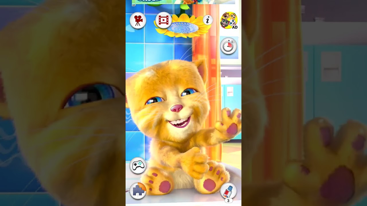 Talking Ginger Laughing Funny Noises 😂🤣😻 #talkingginger #games #funny
