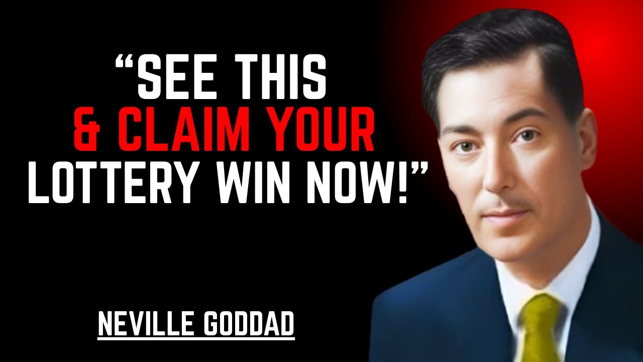 YOU’RE SEEING THIS BECAUSE YOUR LOTTERY WIN IS CONFIRMED || NEVILLE GODDARD || POWERFUL TEACHINGS ||
