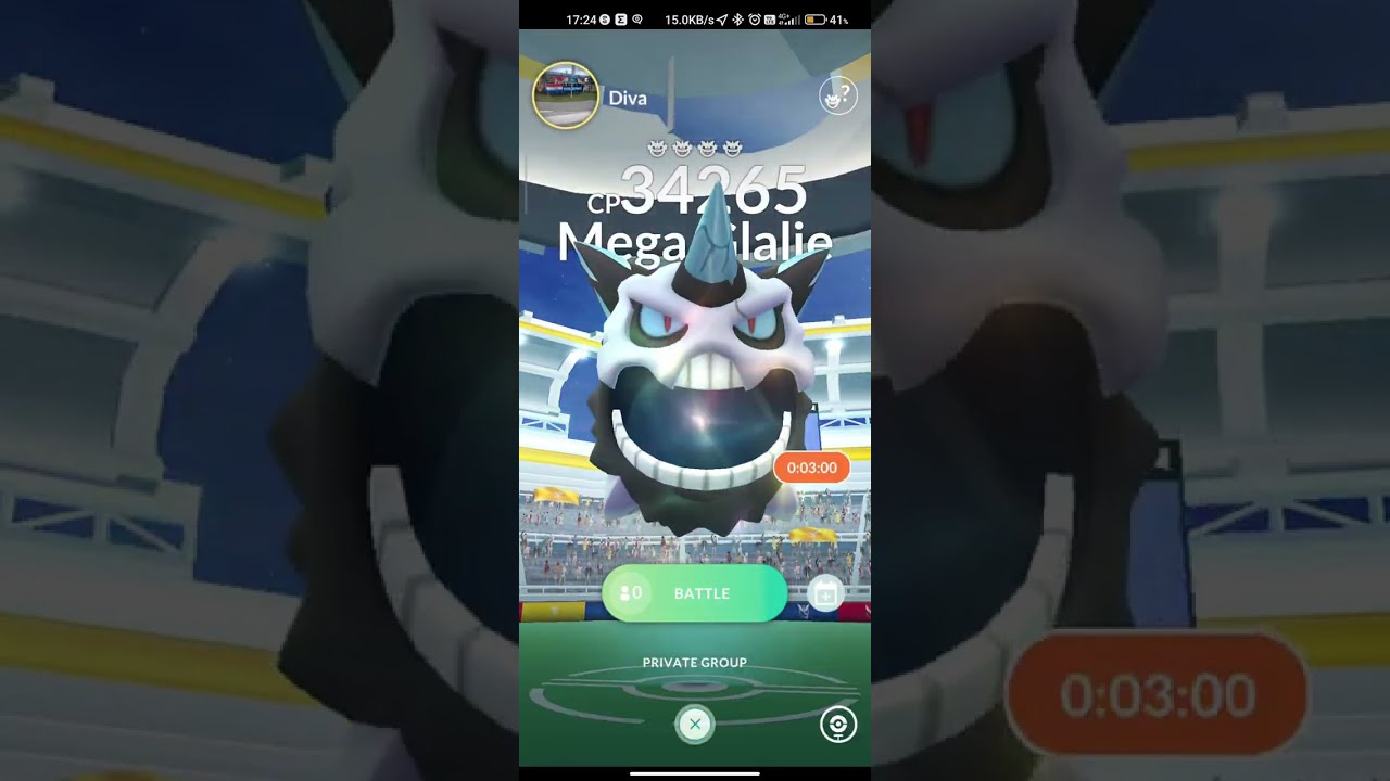 Pokémon GO: Raiding Mega Glalie for the first time
