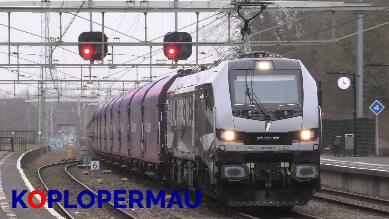 RFO Stadler Euro 9000 komt door Santpoort Noord met Rail Release wagens!
