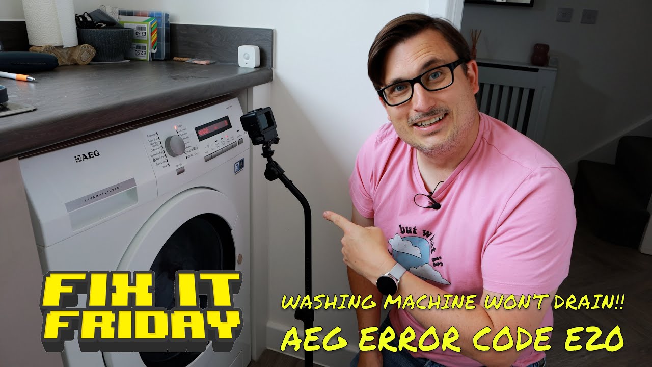 The water isn't draining!!! E20 Code on AEG Washer Dryer