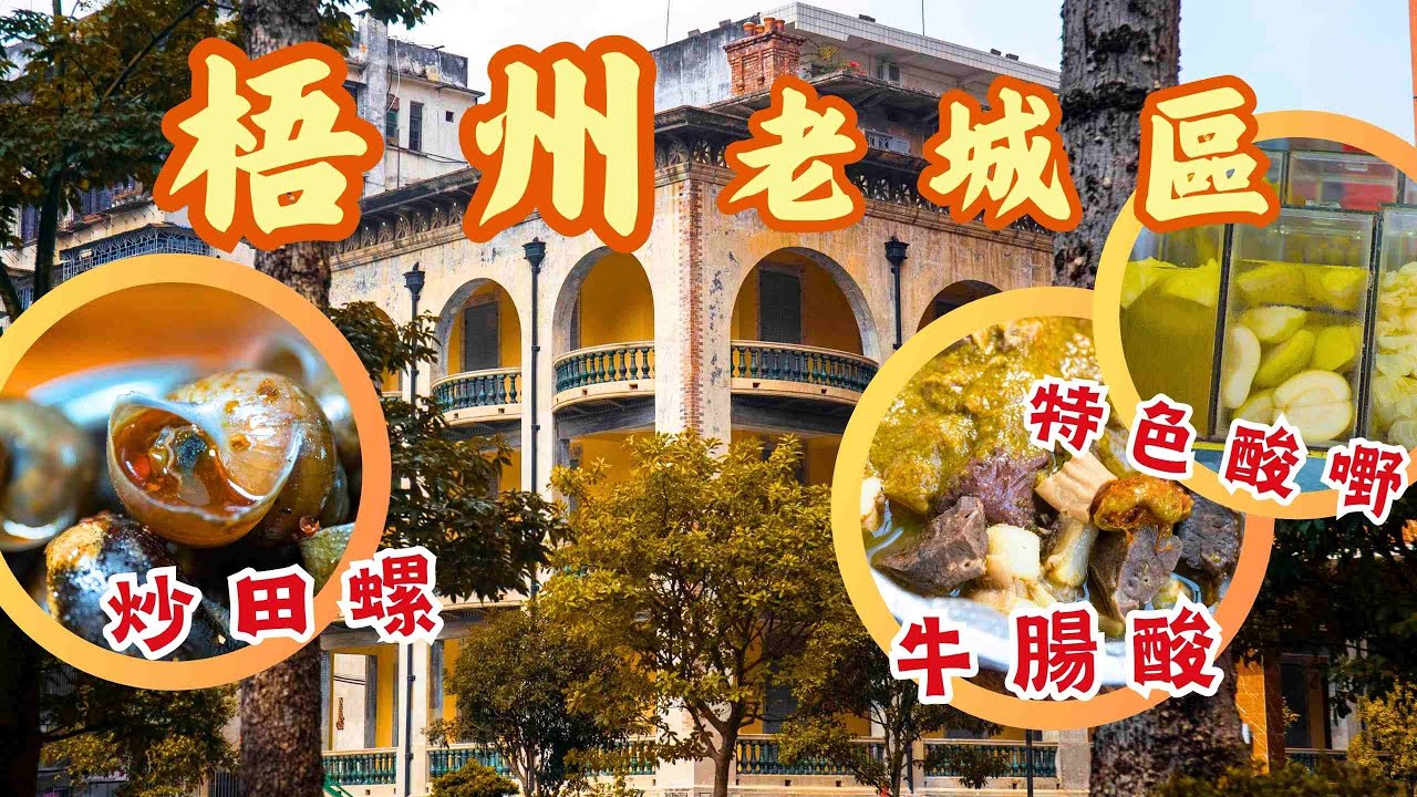 廣西梧州老城區Citywalk丨漫步百年騎樓老街🚶‍♂️尋找失落煙火人情味丨必試酸辣開胃牛腸酸丨半世紀酸果店另類新奇鹹酸😋丨藏身於樓盤中的梧州海關舊址丨好大鑊❗️重口味❗️梧州勁辣炒田螺丨#旅遊攻略