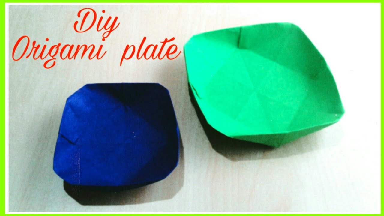 Origami plate/How to make Plate/Diy Paper Plate/How to make paper plate/Tutorial step by step