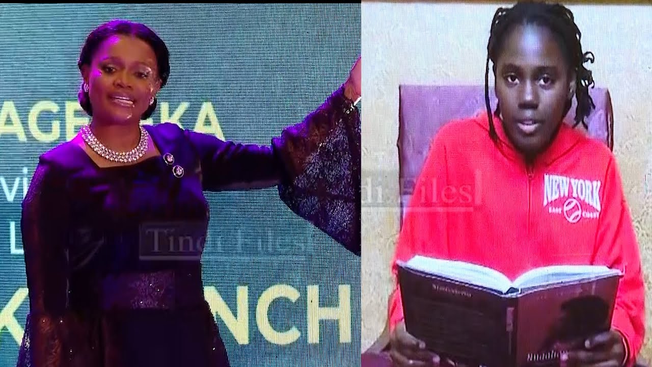 Jasmine Rebecca Babirye Nabagereka`s TWINZ (BALONGO) Read Her Book During The Launch