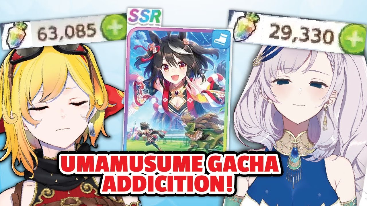 Reine and Kaela's got so Addicted to Umamusume Gacha Gacha !!!