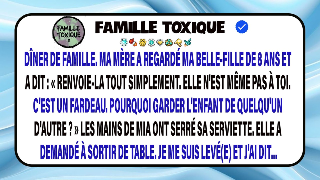 Ma Famille Veut La Renvoyer ; Je Protège Ma Belle-fille De 8 Ans, Si Elle N’est Pas La Mienne.