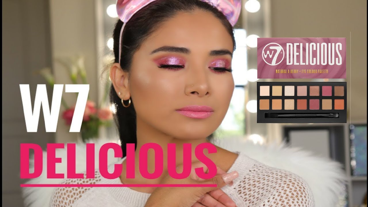 DELICIOUS W7 RESE&Ntilde;A LOOK DE OJOS EN TONOS ROSADOS