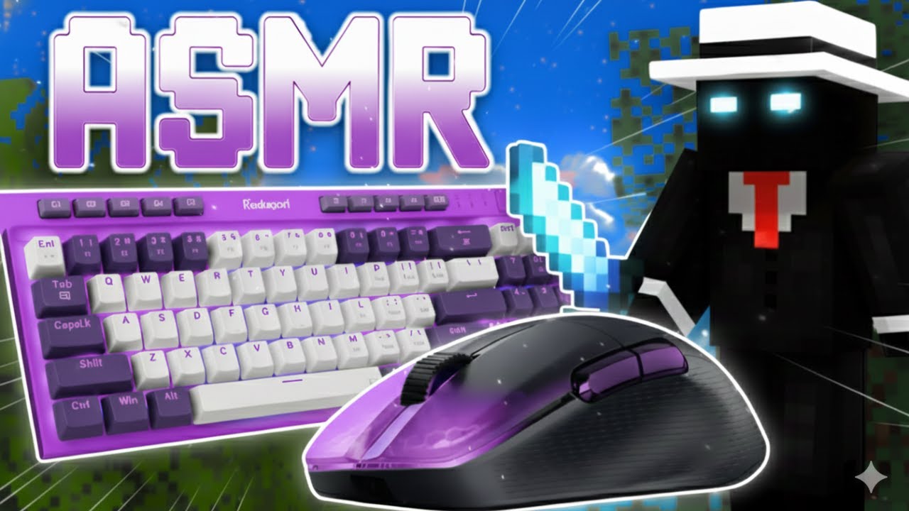 BedWars ASMR - Playing with Ice Cold Hands | Keyboard & Mouse Sounds | #49