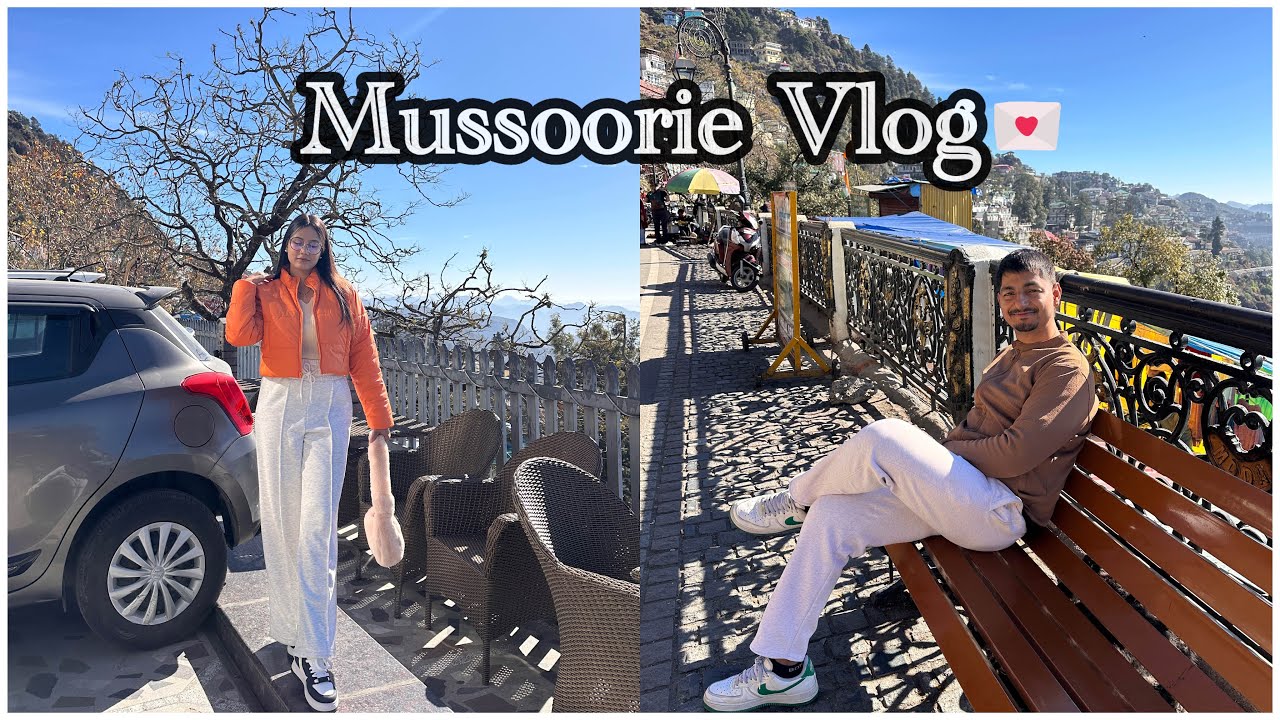3 days in Mussoorie | New Year Celebration | Exploring Landour, Company Garden || Meghna Bhatt ||