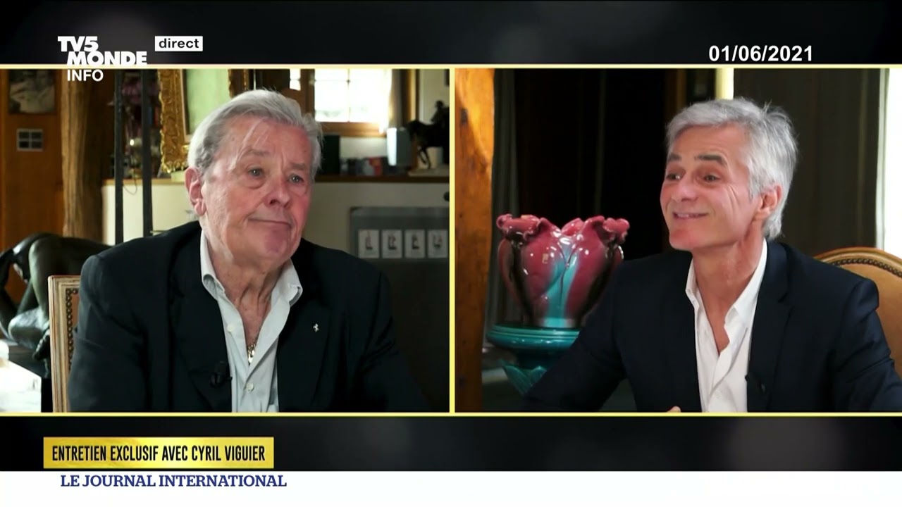 La derni&egrave;re interview t&eacute;l&eacute;vis&eacute;e d'Alain Delon