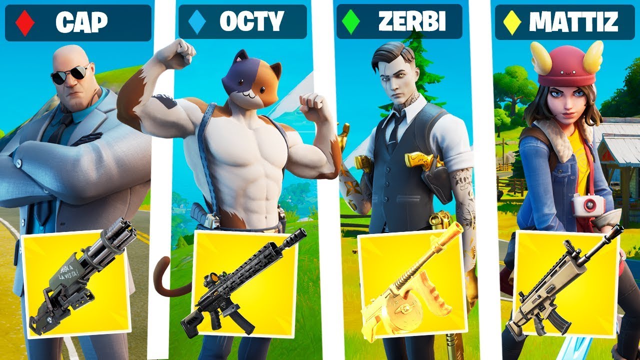 CI FINGIAMO TUTTI I BOSS DI FORTNITE IN UNA PARTITA! 😱 con MATTIZ ZERBI e OCTY
