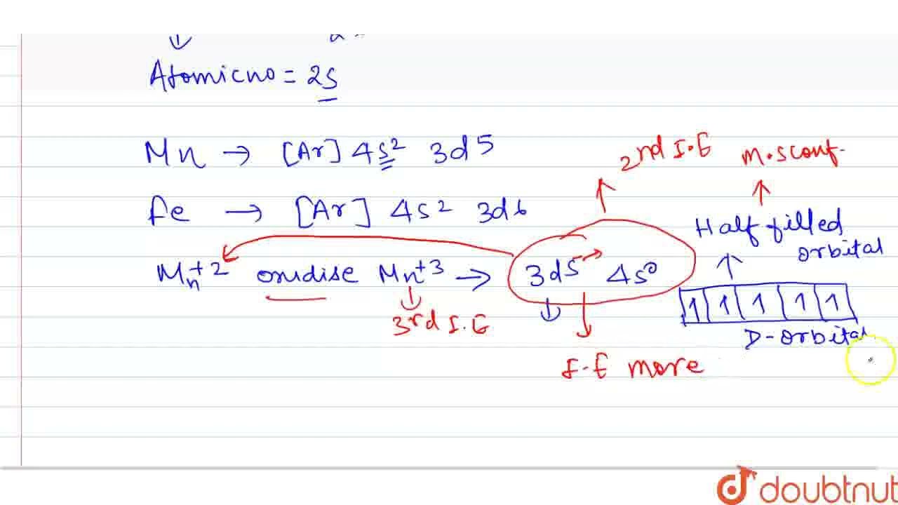 Out of Mn and Fe which has higher IE_(3) and why ?  | CLASS 12 | THE D AND F-BLOCK ELEMENTS  | C...