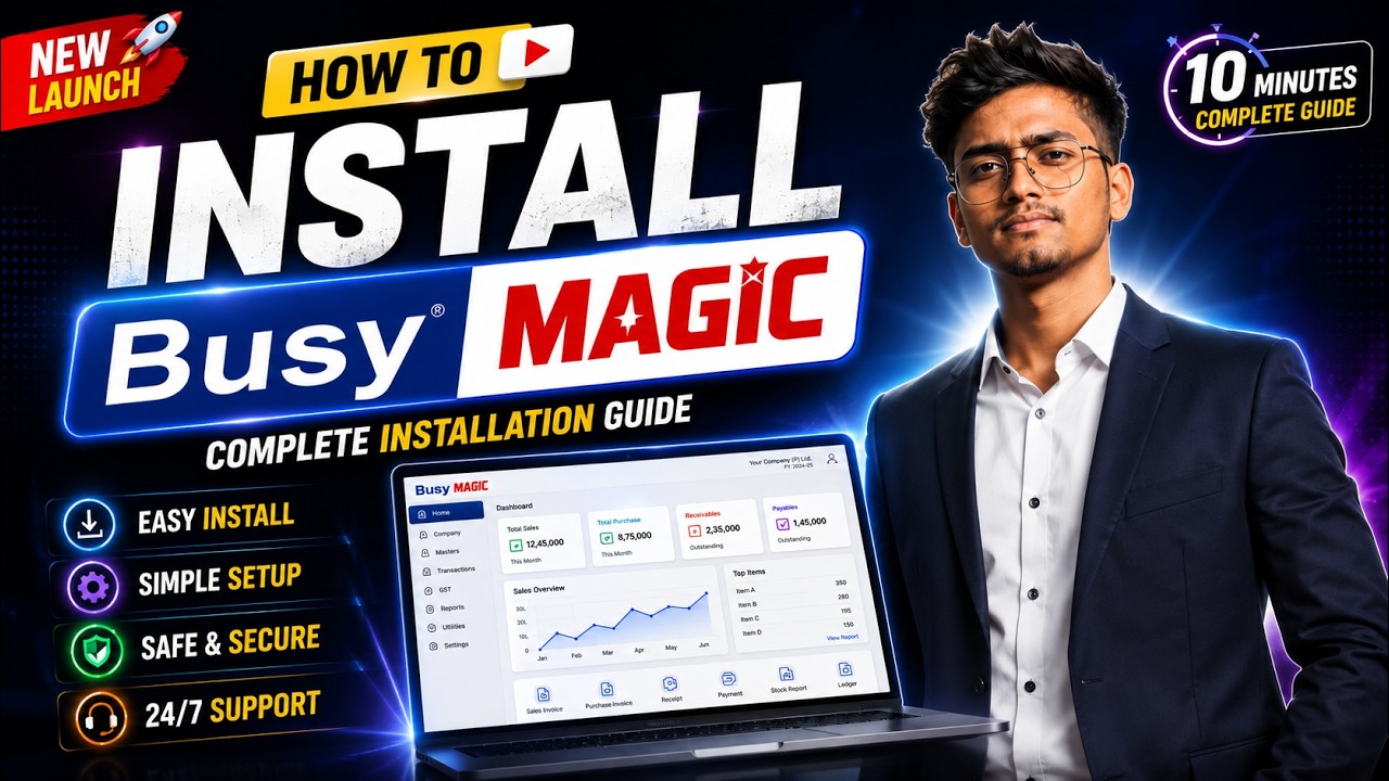 How to Install BUSY MAGIC Software | Complete Installation Guide (Latest 2026) Hindi