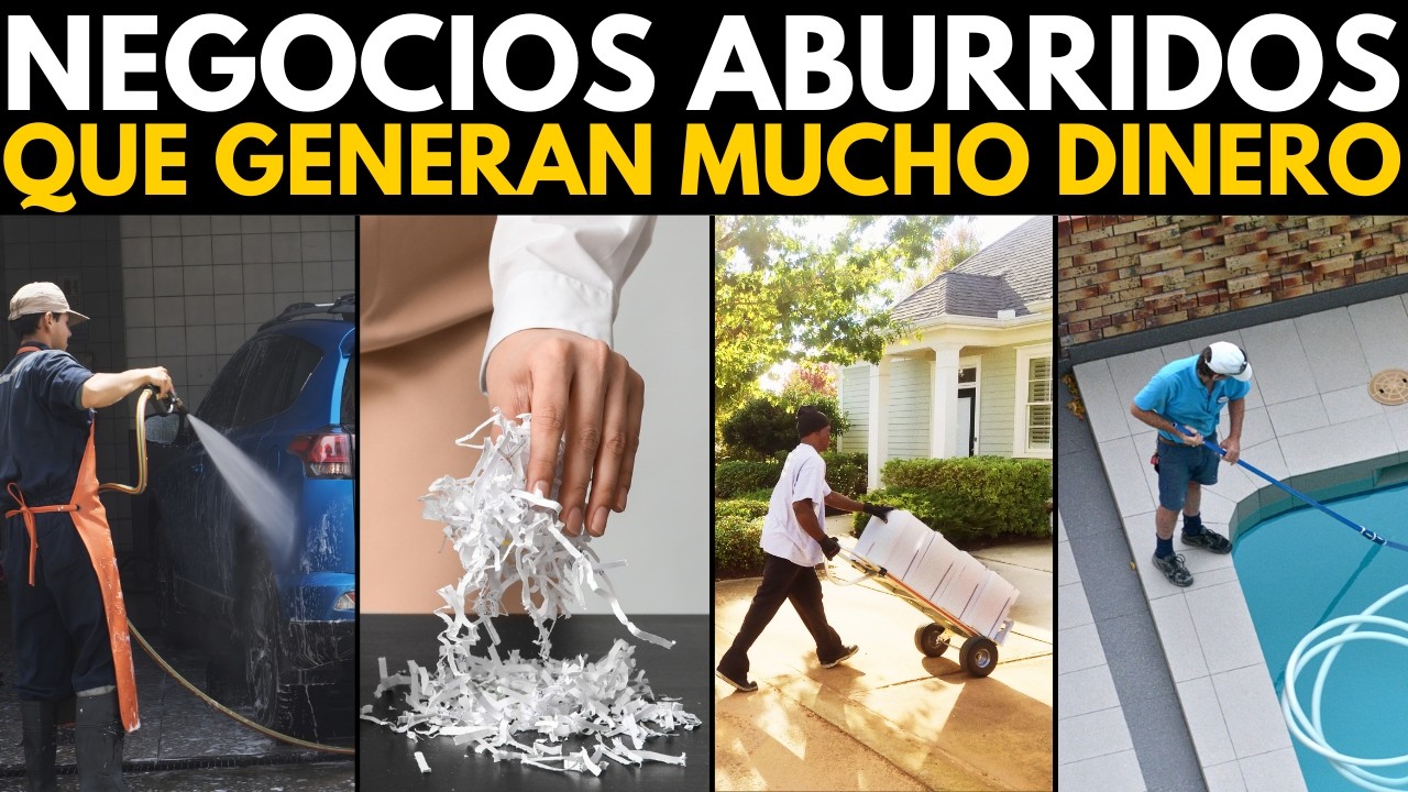 20 Negocios RENTABLES y ABURRIDOS para GANAR DINERO TODO EL AÑO