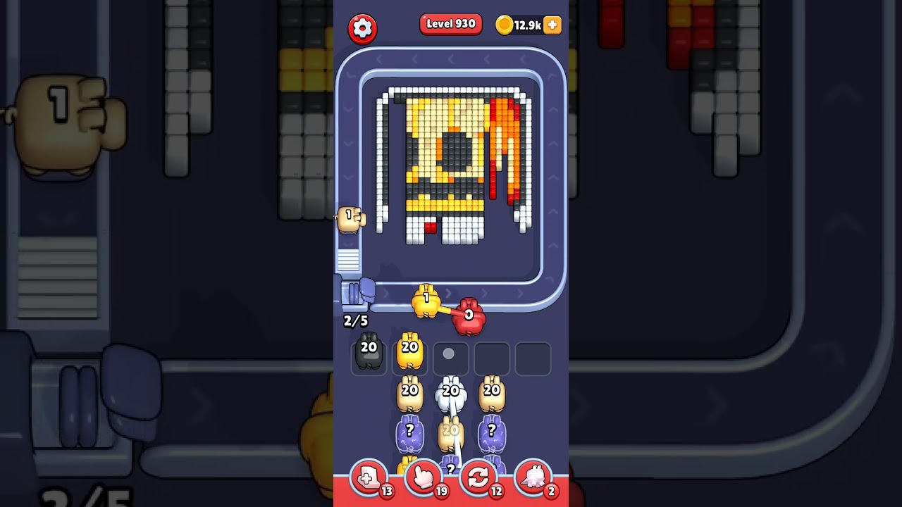 Pixel Flow Level 930 Solution No Commentary 