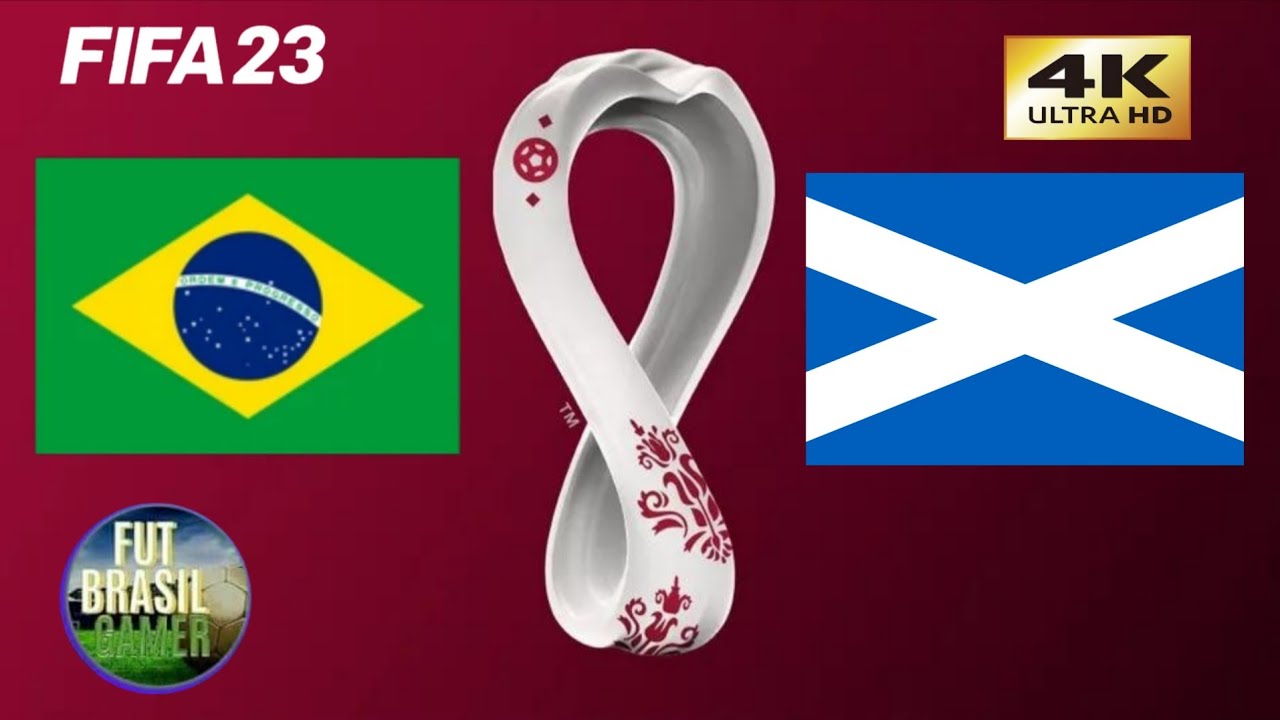 FIFA 23 - BRASIL X ESCÓCIA FINAL COPA DO MUNDO QATAR 2O22 GAMEPLAY PS5 4K 