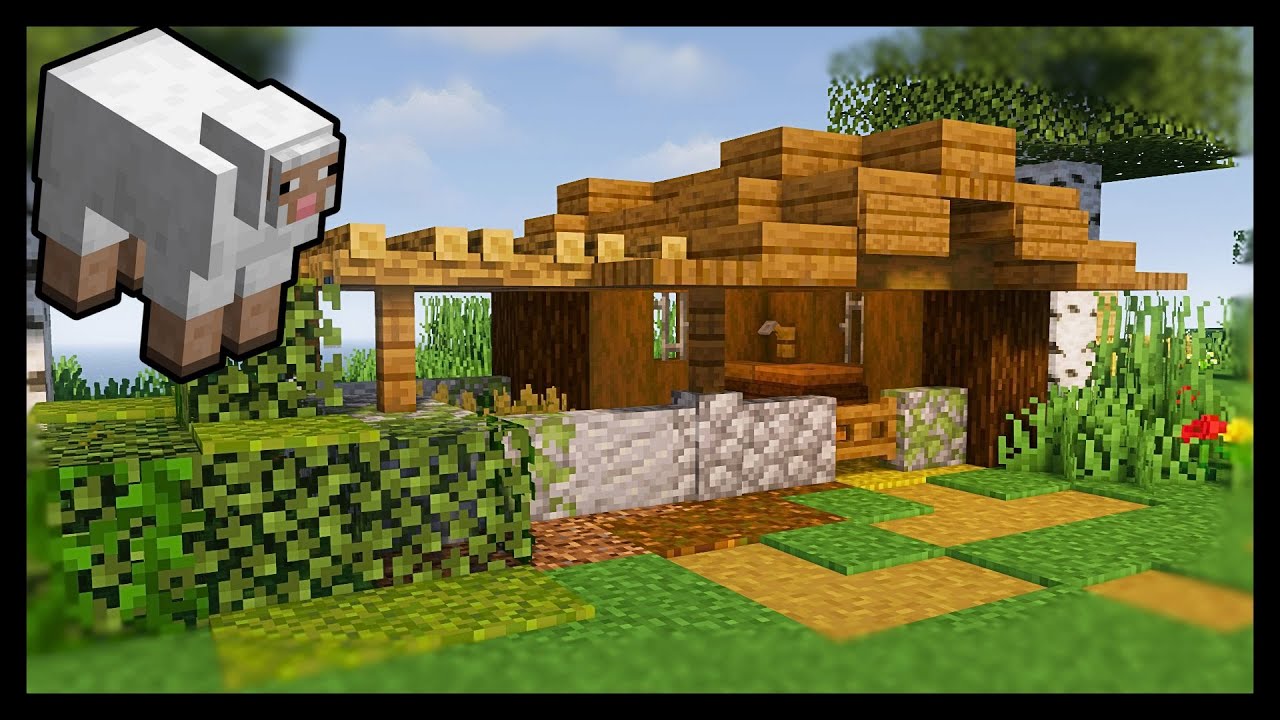 How To Build a Sheep Pen in Minecraft!