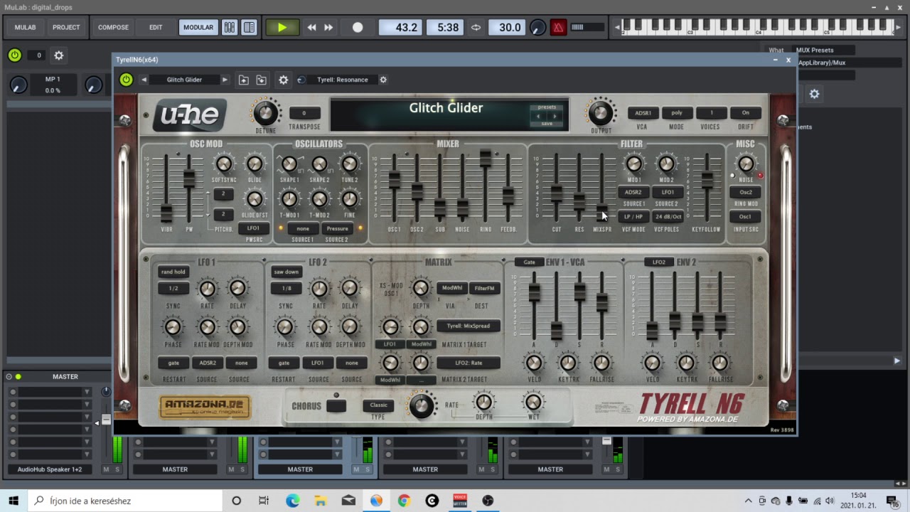 Midi Based Generative Patch (with Mucoder Hypercyclic)