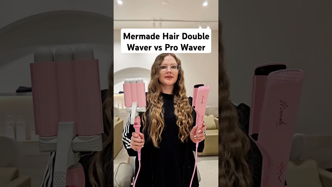 Mermade Hair 25mm Double Waver vs 32mm Pro Waver