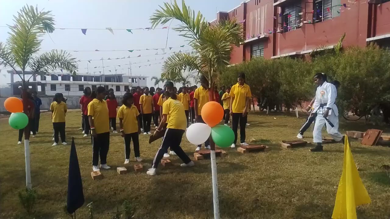 Karate Demonstration by girls || PM SHRI JNV Pakur 2 Jharkhand || Republic Day 2026