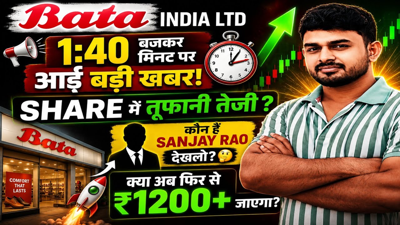 Bata India Share Latest News | New MD and CEO? Bata Share News Today, Next Target🎯