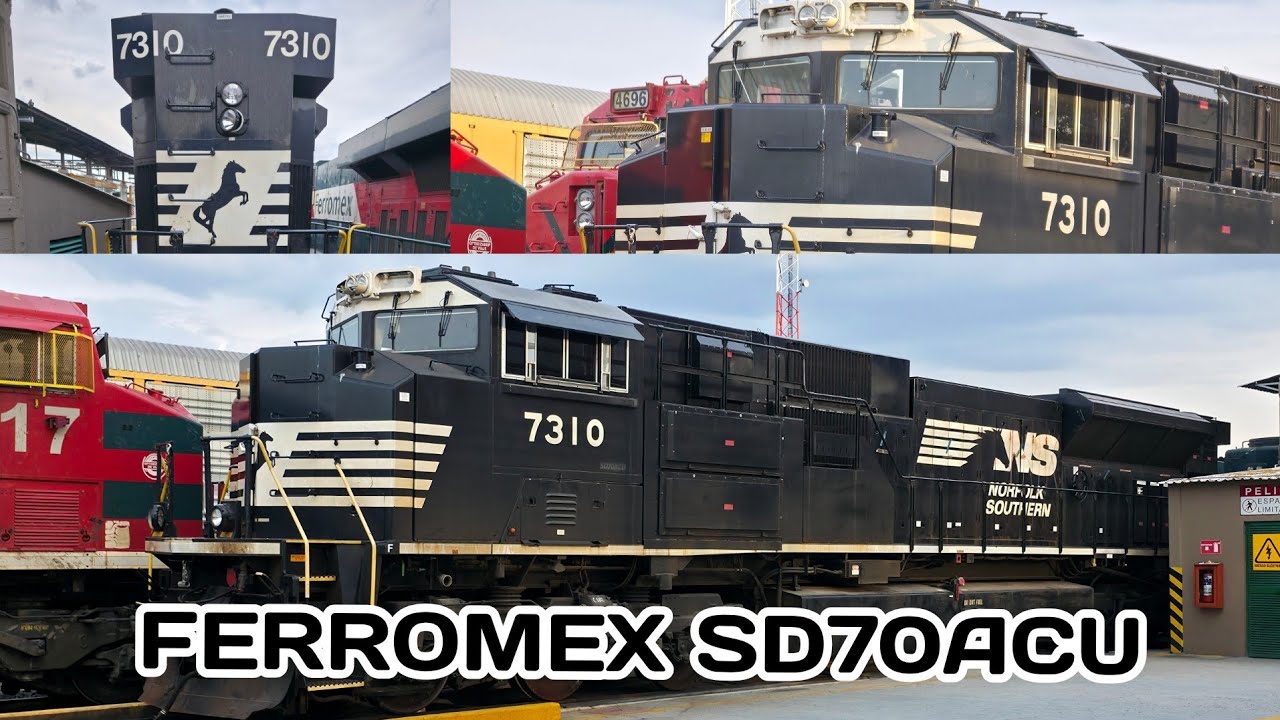 Ferromex SD70ACU: PRLX 7310 en espera de ser reconstruida !!