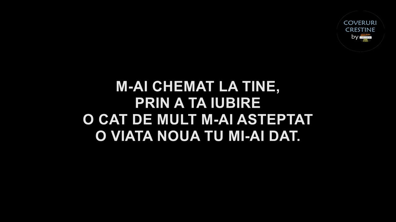 M-ai chemat la tine - negativ cu versuri