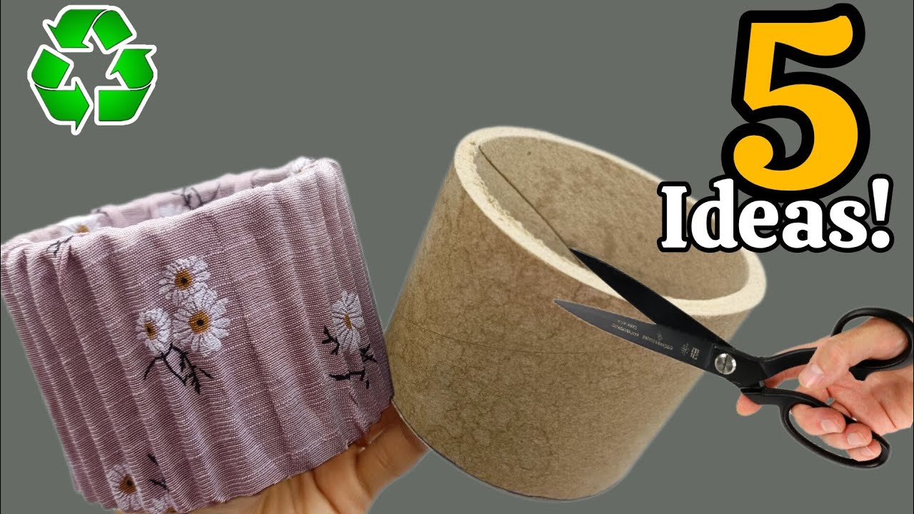 Cardboard Magic:  5 Transform Rolls & Boxes into Elegant Home Decor | DIY Upcycling Ideas