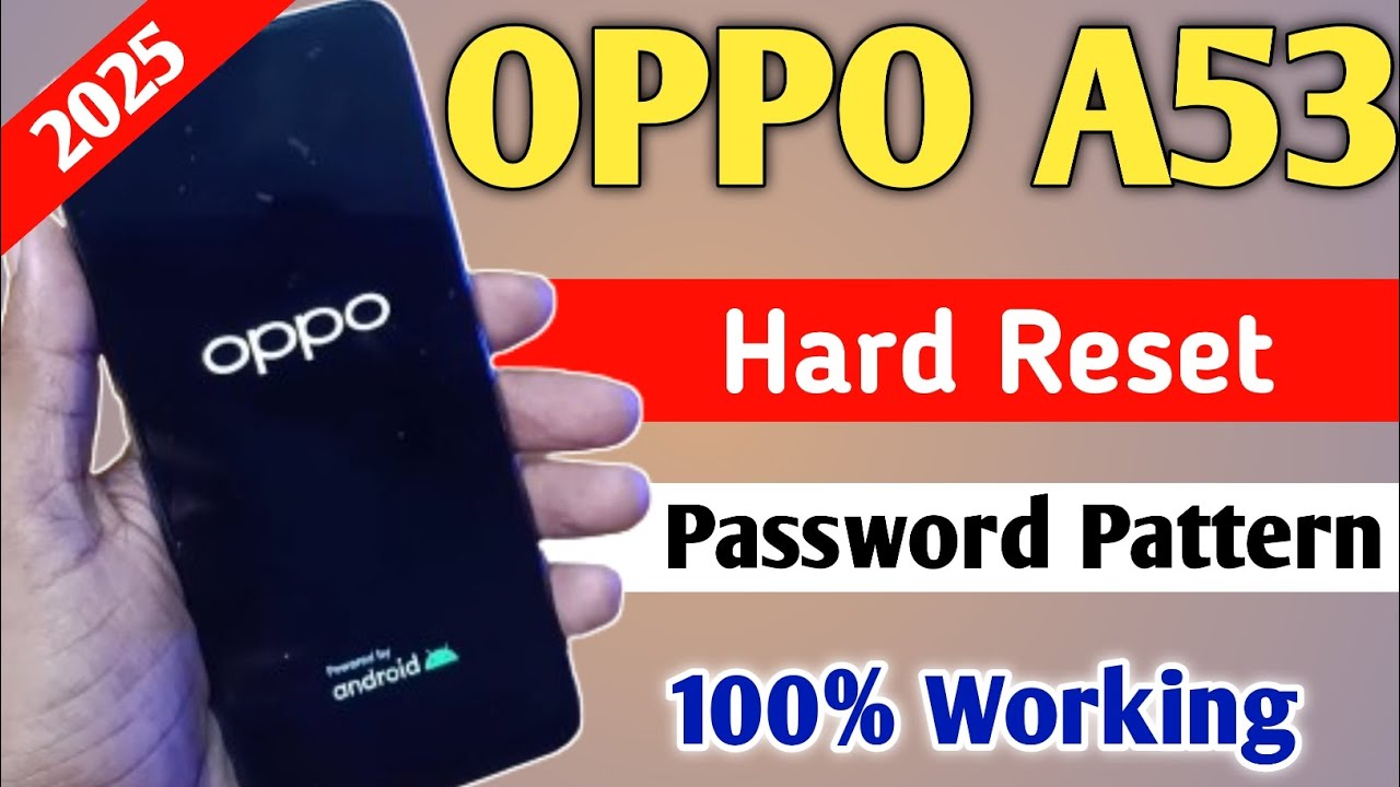 2025 Oppo A53 hard reset forgot password || CPH2127 hard reset without box oppo a53 lock kaise tode 