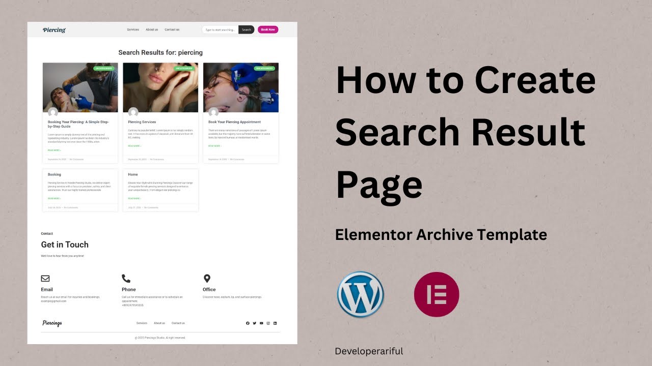 How to Create a Custom Search Results Page in WordPress with Elementor | Step by Step Tutorial