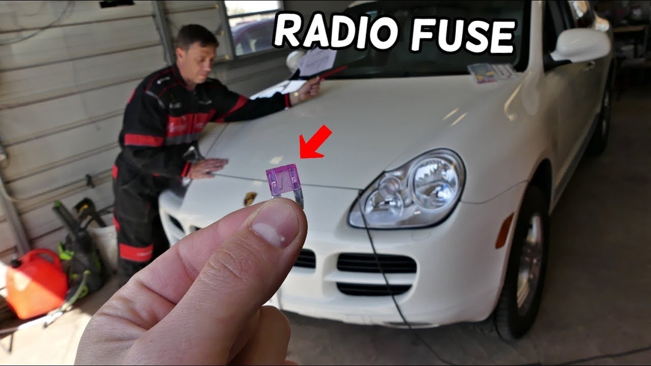 PORSCHE CAYENNE RADIO FUSE LOCATION REPLACEMENT. CD CHANGER FUSE LOCATION