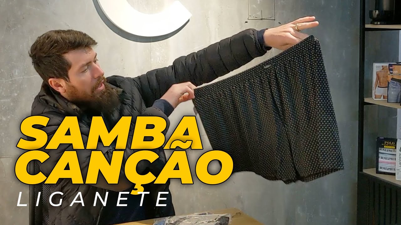 Samba can&ccedil;&atilde;o de liganete, a melhor op&ccedil;&atilde;o de cueca para dormir ou ficar em casa